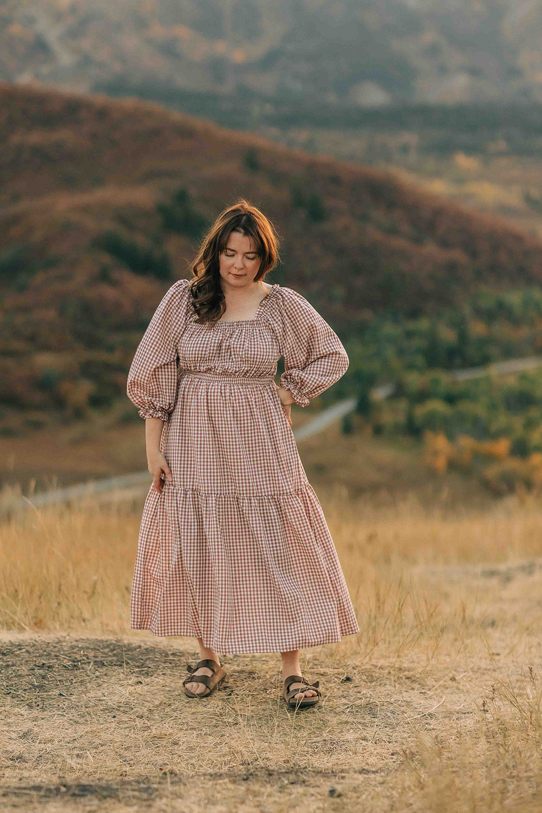 Makelle Dress--gingham